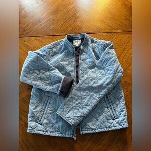 GAP Blue Quilted Jean Jacket